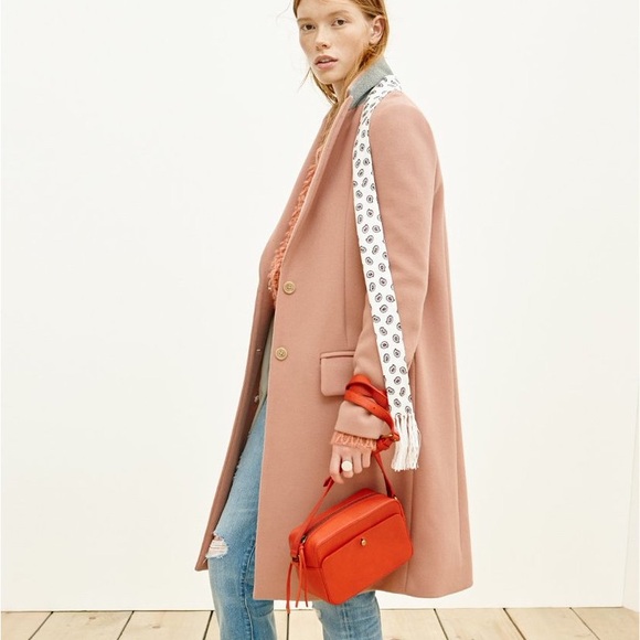 Madewell Teatro Swing Coat Old Rose Pink Size 0 - Picture 2 of 5